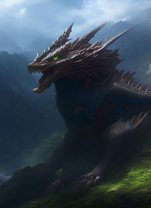 00326-973132730-dragon, large head, (green eyes), in Sansa, Buddhist Mountain Monasteries in Korea,  fking_scifi_v2.jpg